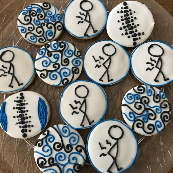 Chiropractor Decorated Sugar Cookies One Dozen Etsy