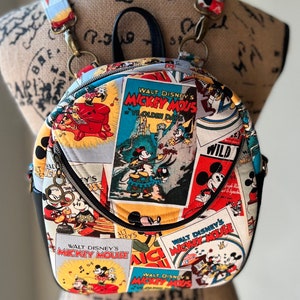 Mouse Movie Poster Mini Backpack/Crossbody Purse