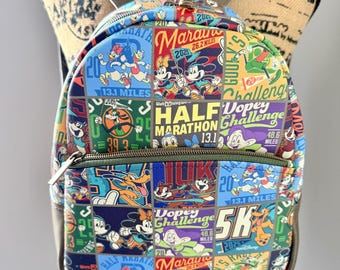 Magical Running Race Backpack | Vinyl Park Day Bag | Princess Marathon Inspired | Race Weekend Daypack | Handmade Runner Gift