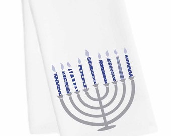 Hanukkah Tea Towel, Hanukkah Hand Towel, Hanukkah Dish Towel, Hanukkah Towel, Dreidel Tea Towel, Menorah Tea Towel, Menorah hand towel