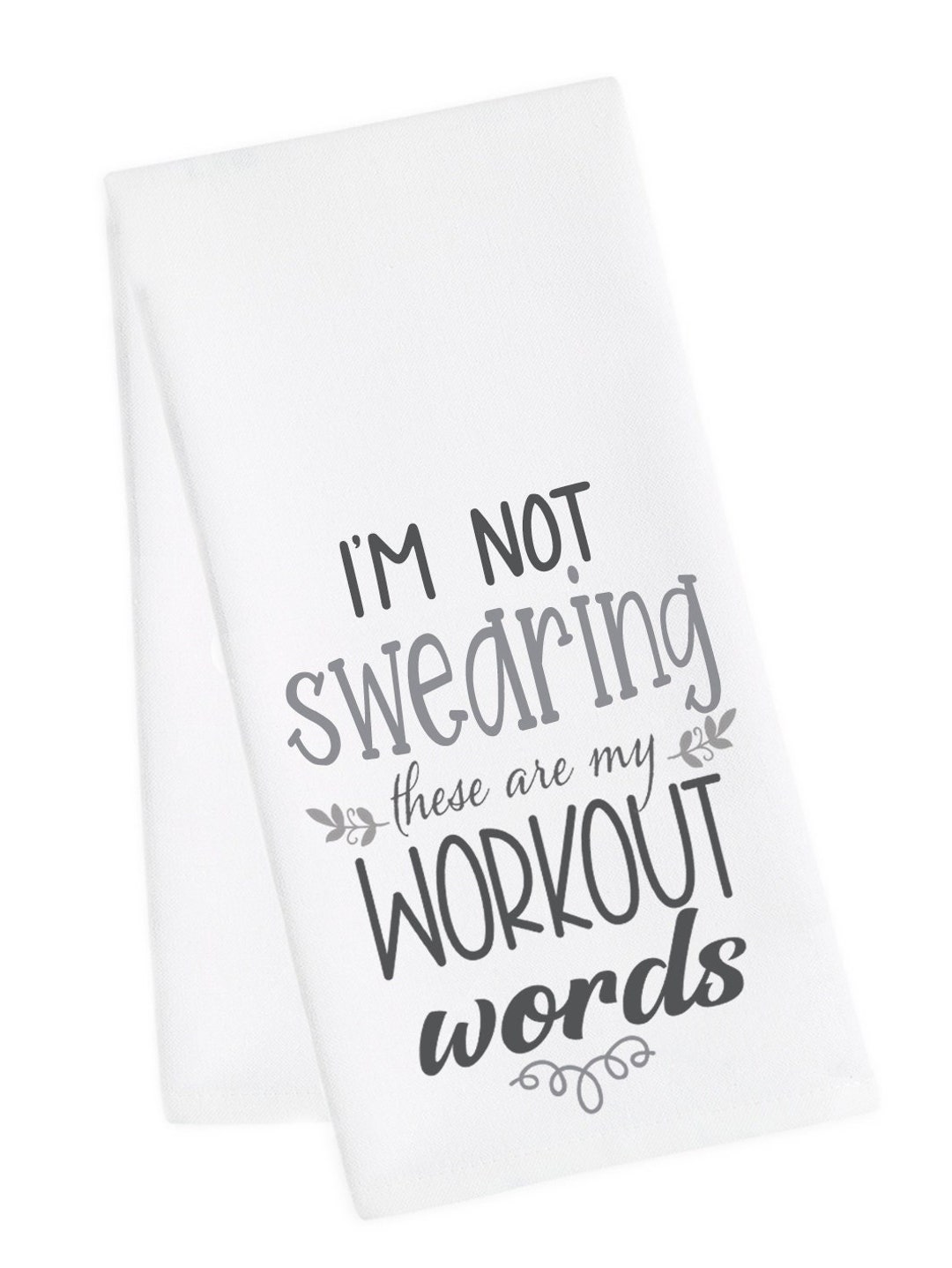 Workout Tea Towels, Swearing Tea Towel, Fitness Tea Towel, Fitness
