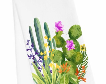 Cactus Tea Towel, Cactus Hand Towel, Cactus Kitchen Towel, Cactus Hand Towel, Cacti Towel, Desert Towel, desert tea towel, farm house decor