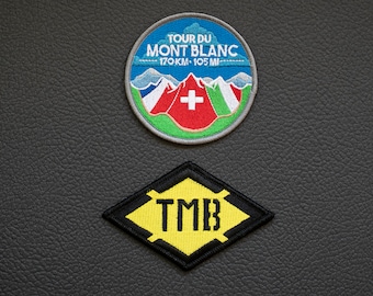 Ensemble d'écussons Tour du Mont Blanc (TMB)