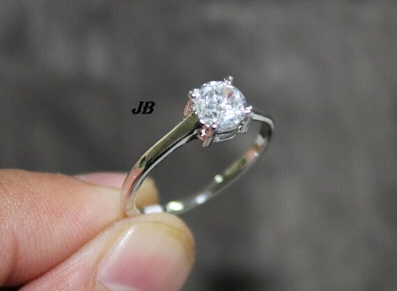 Natural Zircon Ring Antique Ring 925 Sterling Silver Ring