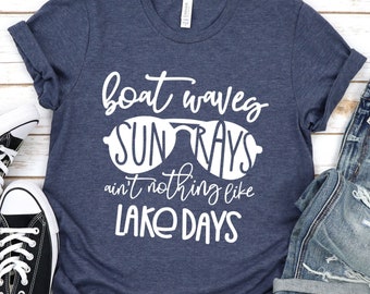 Free Free Boat Waves Sun Rays River Days Svg SVG PNG EPS DXF File
