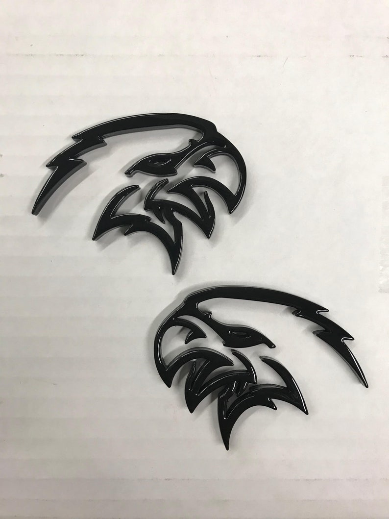Trackhawk Side Emblems Set 2 Matte Black or Glossy Finish Etsy