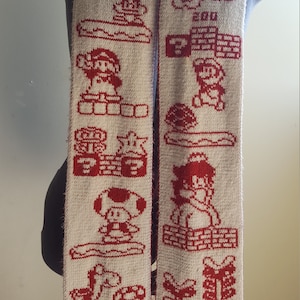 Mario Double Knit Scarf Pattern