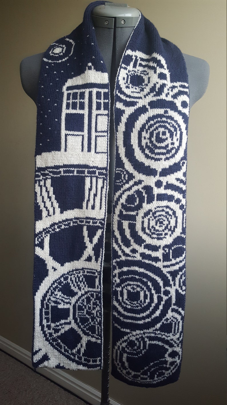 Doctor Who Double Knit Scarf Pattern Etsy