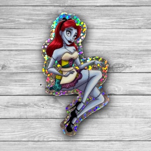 Sally in Wonderland | Glitter Vinyl 3’ Inch Sticker | Waterproof Sticker