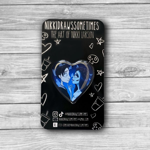 You Give Me Butterflies | Emily and Victor Corpse Bride inspired Acrylic Pin