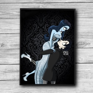 Corpse Love | Emily and Victor Corpse Bride inspired | 8x10 Archival Matte Print