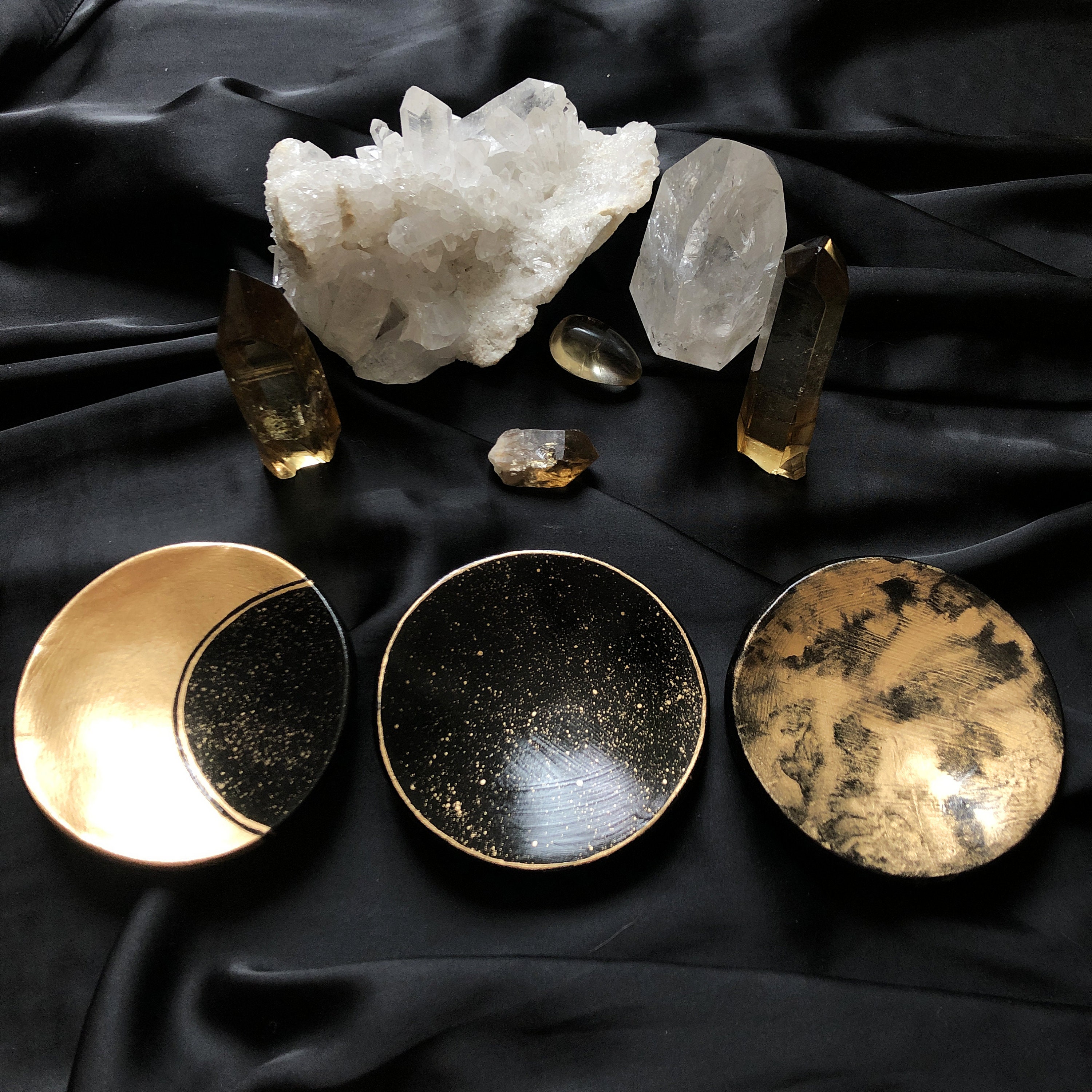 Celestial Clay Dishes Moon Ring dish Crystal dish Jewelry Etsy