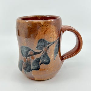 Garhart Studios Bend Oregon Taza de cerámica hecha a mano Gres Estilo rústico botánico