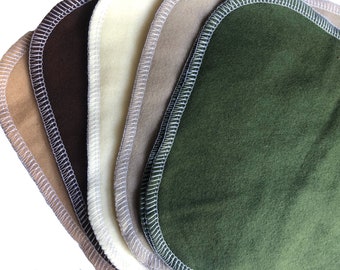 Earth Tones Cloth Wipes || 2 ply || Cloth Napkin || Family Cloth || Facial Cloth || Neutral || Cloth Tissue || Reusable Wipe || Toilet Paper