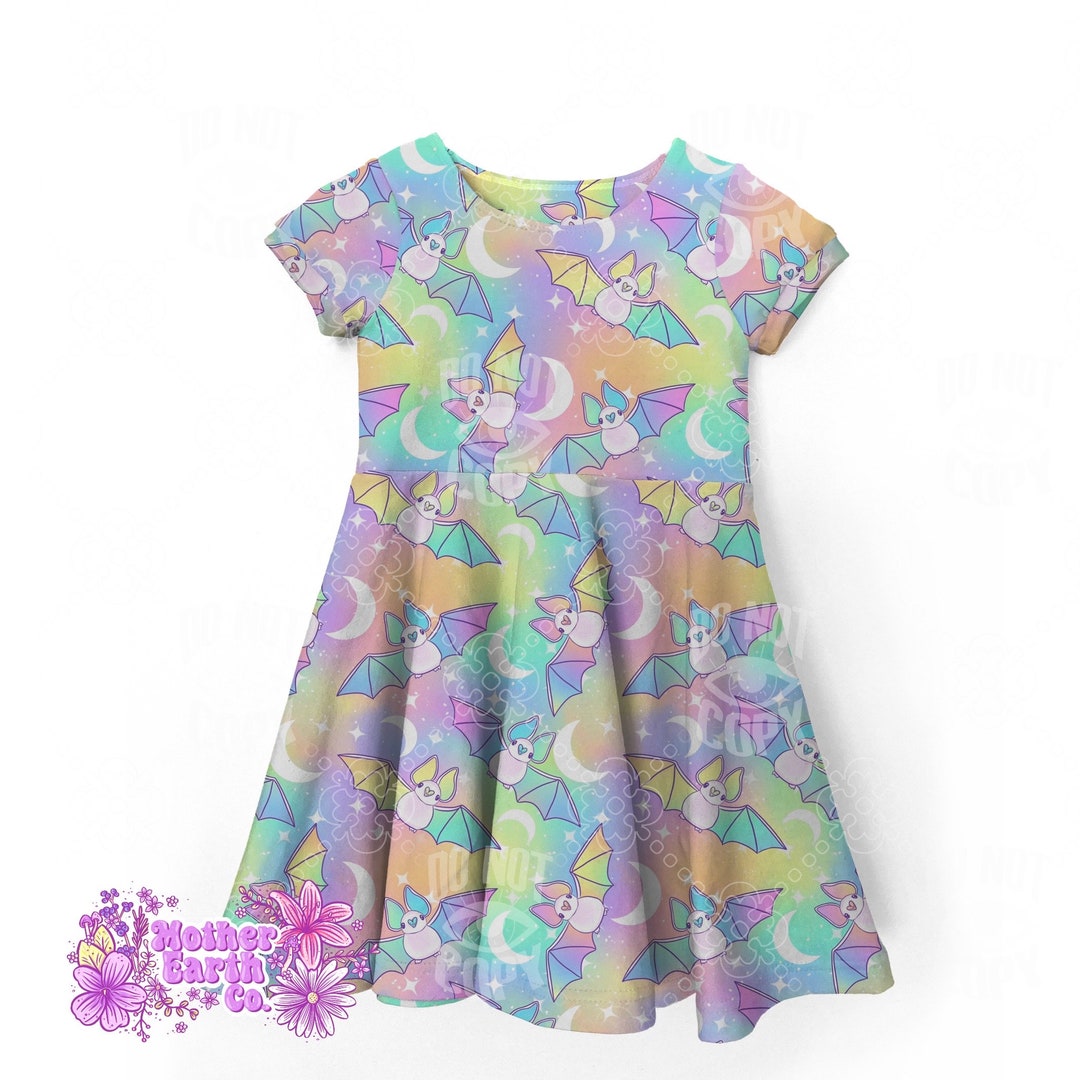 KIDS BATWING DRESS 4-10 LEOS BOUQUET main image 1