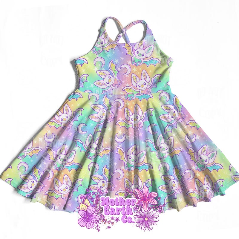 Dress Pattern Sizes Girls Goth Bat Dress - Etsy UK