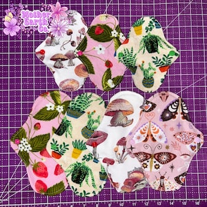 4 Cloth Pads & 3 Panty Liners Bundle || Menstrual Pads || Mama Cloth || Washable Pad || 100 Cotton Flannel || Moon Pad || Reusable