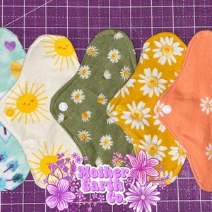 7.5 Inch Panty Liners || Reusable Panty Liners || Washable || Cloth Panty Liners || Cloth || Pads || Eco-Friendly || 100% Cotton Flannel