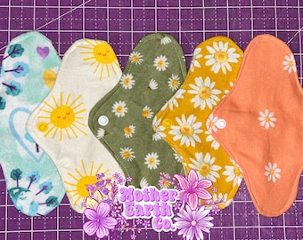 7.5 Inch Panty Liners || Reusable Panty Liners || Washable || Cloth Panty Liners || Cloth || Pads || Eco-Friendly || 100% Cotton Flannel