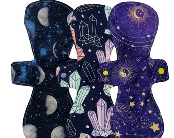 12 Inch Cloth Pad || Over Night Pad || Mama Cloth || Reusable Pad || Menstrual Pads || Moon Pads || 100% Cotton Flannel || Twelve Inches