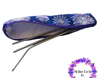 Bolsa de paja reutilizable // Bolsa de paja reutilizable // Bolsa para utensilios // Bolsa para utensilios // Bolsa con cremallera // Bolsa de paja // Estuche de paja // Estuche de paja reutilizable