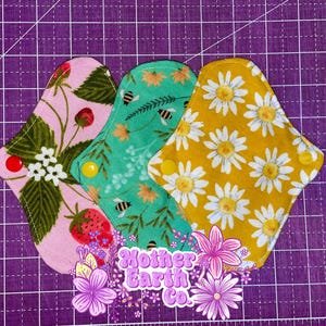 6 Inch Panty Liners || Reusable Panty Liners || Washable Panty Liners || Cloth || Reusable || Eco-Friendly || 100% Cotton Flannel