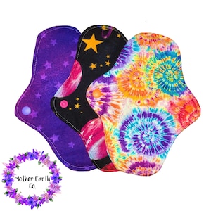 8 Inch Cloth Pads Reusable Pads Menstrual Pads Mama Cloth Washable Pad Eco-Friendly Pads image 1