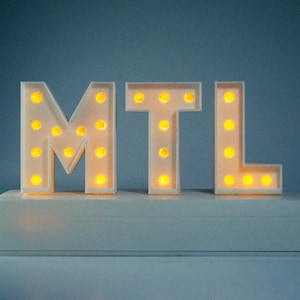 MONTREAL Night Lamp as MTL