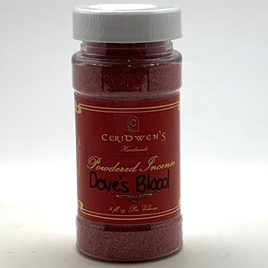 DOVE&#39;S BLOOD INCENSE -Full/New Moon-Handmade – Ritual Incense – Loose Powdered Incense - Herbal Incense