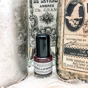 HALLOWMAS OIL Full/New Moon-Handblended-Herbal Oil-All Natural-Spell