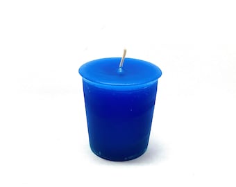 BLUE VOTIVE Candle - Hand-Poured