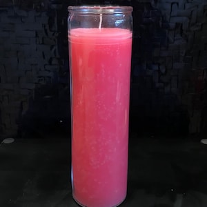 ROZE KAARS - 7 Dagen Ritueel Burn - Handgegoten - Pagan - Ceremonie - Wicca - Heilig