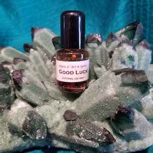 GOOD LUCK OIL Full/New Moon-Handblended-Herbal Oil-All Natural-Spell