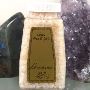 REVERSING Bath Salt Crystals Full/New Moon Spiritual Bath - Limpia - Ablution - Mystical Immersion