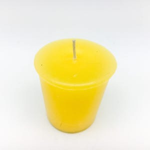 YELLOW VOTIVE Candle - Hand-Poured
