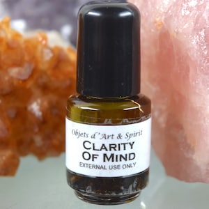 CLARITY of MIND OIL Full/New Moon-Handblended-Herbal Oil-All Natural-Spell