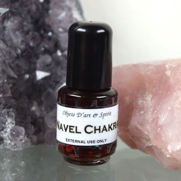 NAVEL CHAKRA OIL Full/New Moon-Handblended-Herbal Oil-All Natural-Spell