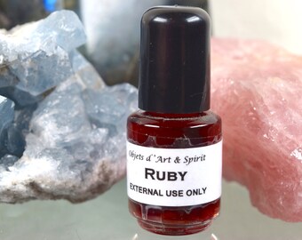 RUBY OIL Full/New Moon-Handblandad-Örtolja-Helt Naturlig-Besvärjelse