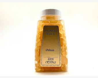 OSHUN Bath Salt Crystals - Orisha - Limpia - Ablution - Mystical Immersion - Prosperity