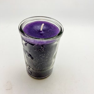PURPLE TOUR CANDLE - 2 Day (50 Hr) Ritual Burn - Hand-Poured - Travel - Ceremony - Sacred