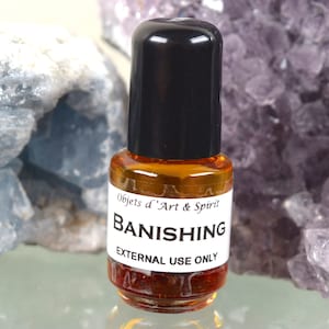 BANISHING OIL Full/New Moon-Handblended-Herbal Oil-All Natural-Spell