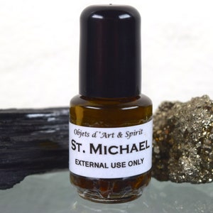 ST MICHAEL OIL Full/New Moon-Handblended-Herbal Oil-All Natural-Spell