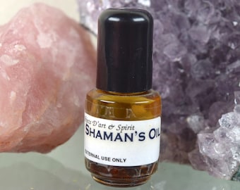 SHAMAN'S OIL Full/New Moon-Handblended-Herbal Oil-All Natural-Spell