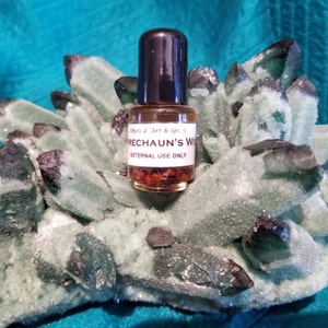 LEPRECHAUN&#39;S WISH OIL Full/New Moon-Handblended-Herbal Oil-All Natural-Spell