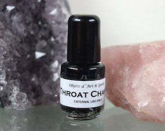 THROAT CHAKRA OIL Full/New Moon-Handblended-Herbal Oil-All Natural-Spell
