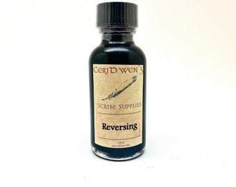 Reversing Ink - Dark Red Herbal Calligraphy Ink - Handmade