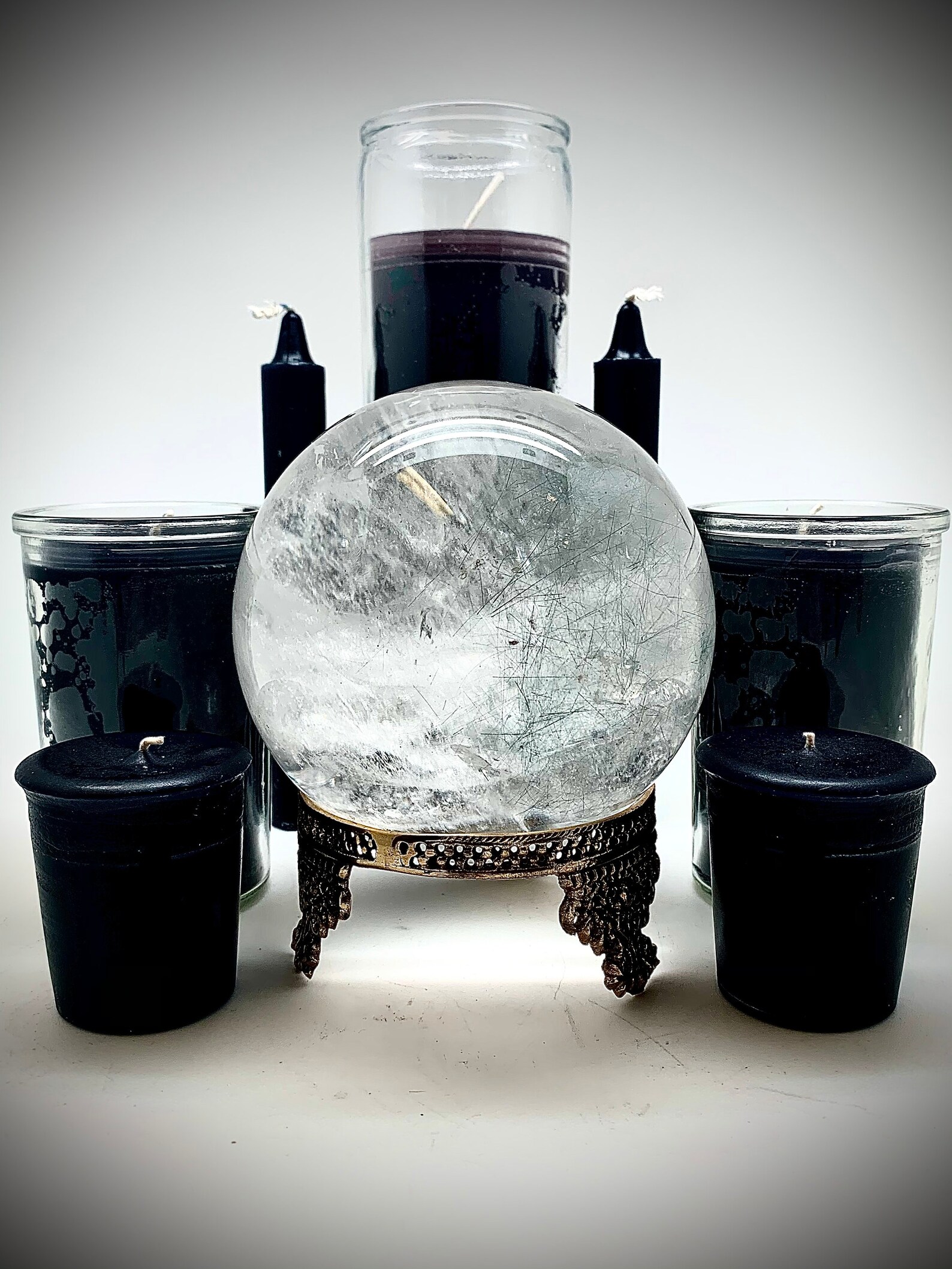 BLACK CANDLE - 7 Day Ritual Burn - Hand-poured - Pagan - Ceremony ...