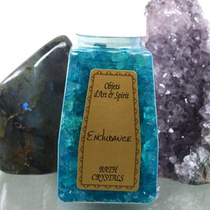 ENDURANCE Bath Salt Crystals Full/New Moon Spiritual Bath - Limpia - Ablution - Mystical Immersion