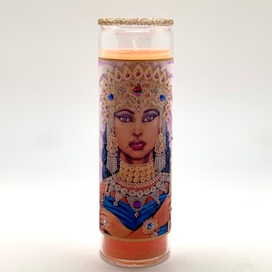 SHEBA CANDLE - 7 Day Ritual Burn - Hand-Poured - Sacred - Yoga - Meditation - Prosperity