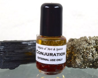 CONJURATION OIL Full/New Moon-Handblended-Herbal Oil-All Natural-Spell